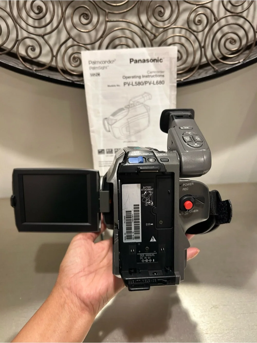 Panasonic Gray/Silver Handheld Camcorder with CarryCase Tapes,batteries &charger